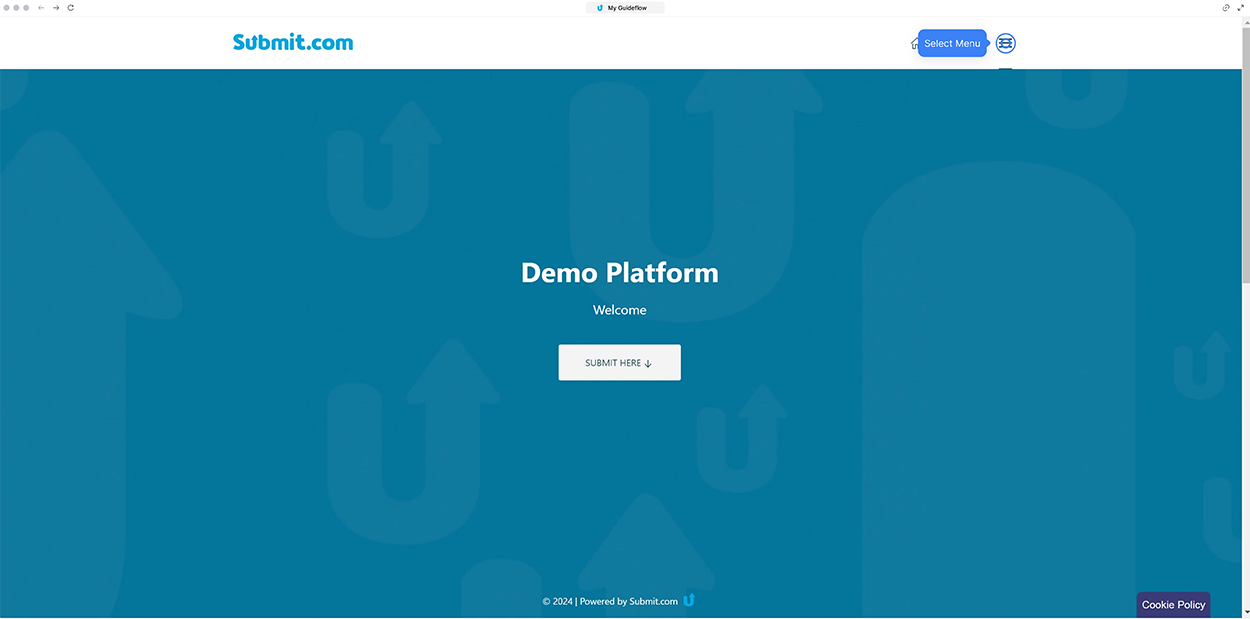Grants Demo Screen Submit.com