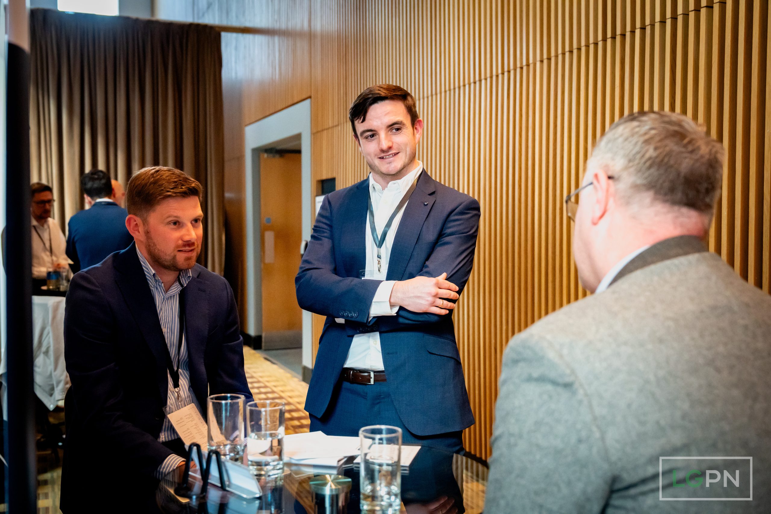 Delegates at LGPN North 2025 in Manchester discussing digital transformation and grants management for local councils