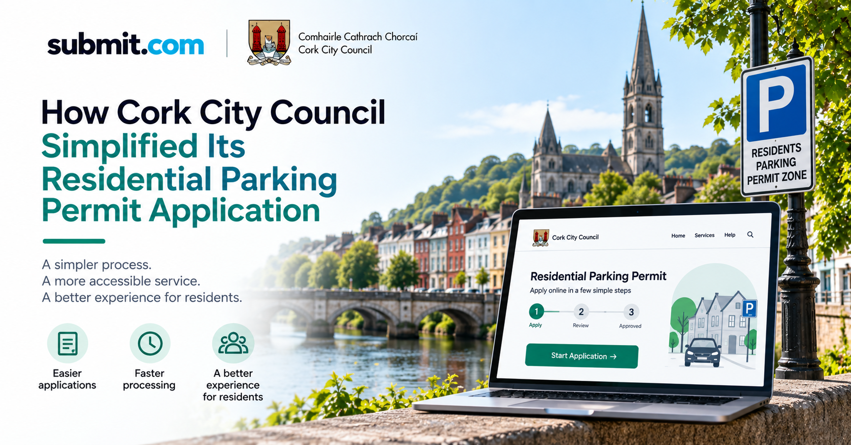 Cork City Council residential parking permit application case study, Submit.com